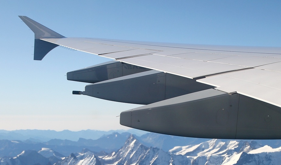 A380 over Alps September 2011