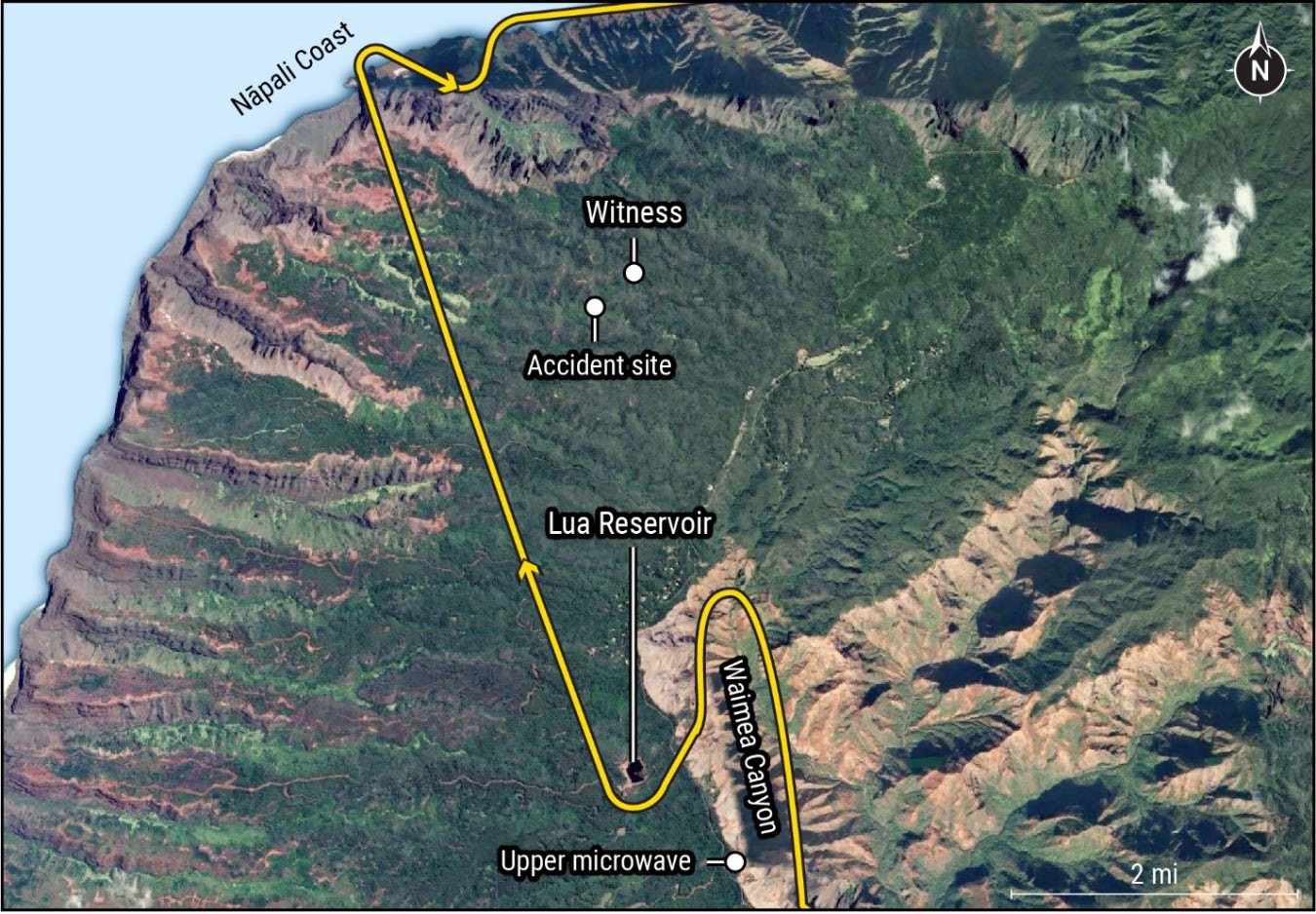 AS50 Kauai 2019 accident loc & track