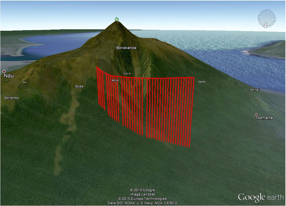 B772 near M Cameroon 2015 EGPWS flight path