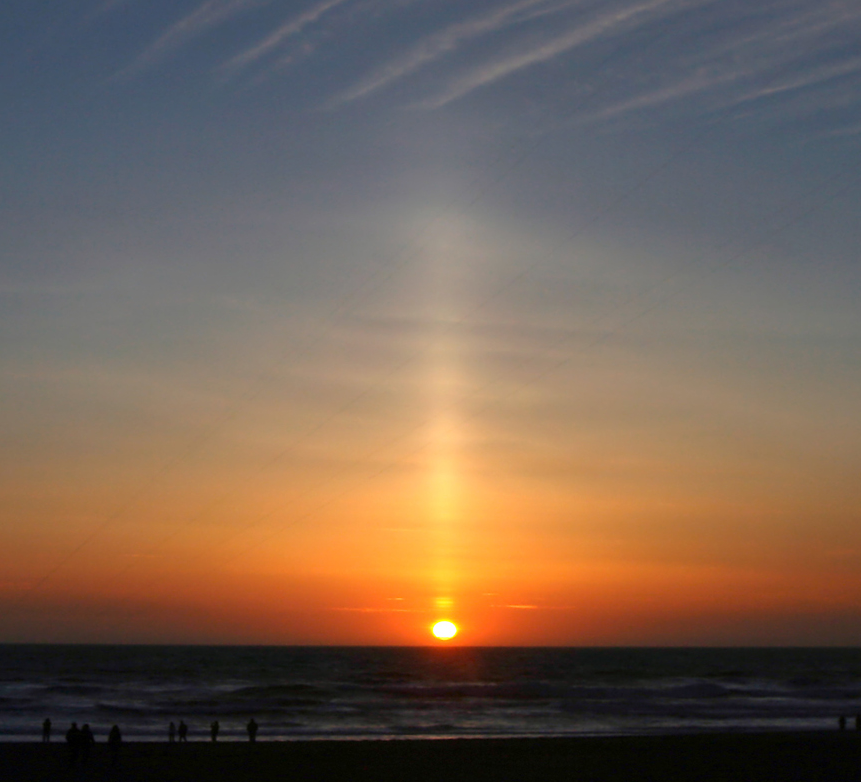 Sun pillar
